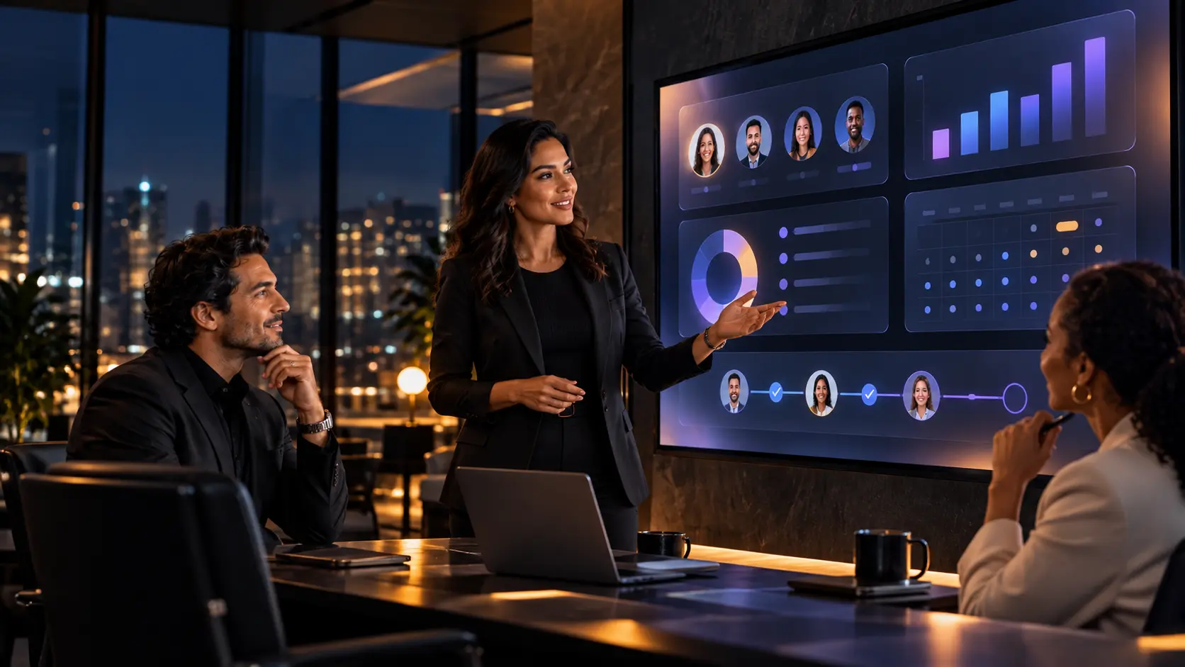 Equipo de talento humano usando SimpleRH en un entorno de Simple Technology